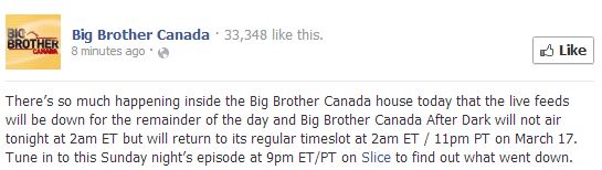 Big Brother Canada March 15 2013 415pm