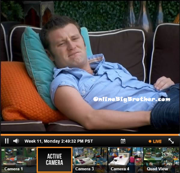 Judd talking with Andy and Spencer as he worries about the upcoming Big Brother 15 eviction