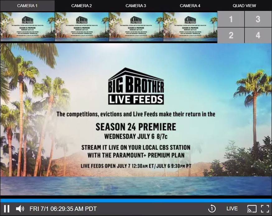 The Big Brother 24 Live Feeds Page is Up and Running! Big Brother 24