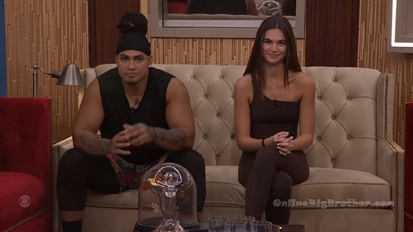 Keanu sits in a nomination chair during the Big Brother 27 double eviction