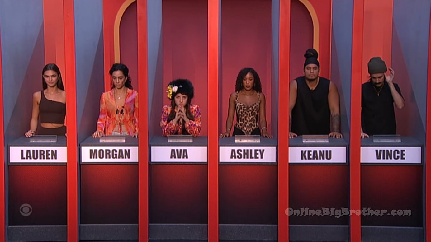 Morgan nominates Keanu and Lauren during the Big Brother 27 double eviction
