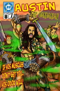 Austin as Austin The Barbarian, Big Brother 17 BB Comics cover