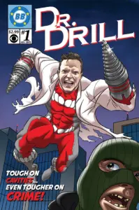 John as Dr. Drill, Big Brother 17 BB Comics cover