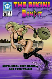 Liz as The Bikini Bandit, Big Brother 17 BB Comics cover