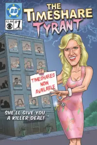 Jillian as The Timeshare Tyrant, Big Brother 19 BB Comics cover