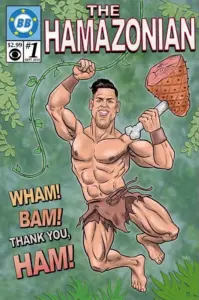 Faysal as The Hamazonian, Big Brother 20 BB Comics cover
