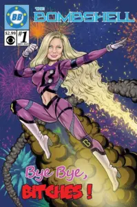 Janelle as The Bombshell, Big Brother 22 BB Comics cover