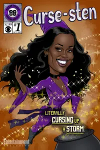 Kirsten as Curse-sten, Big Brother 25 BB Comics cover