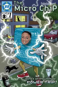 Chelsie as The Micro Chip, Big Brother 26 BB Comics cover