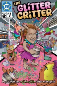 Lisa as The Glitter Critter, Big Brother 26 BB Comics cover