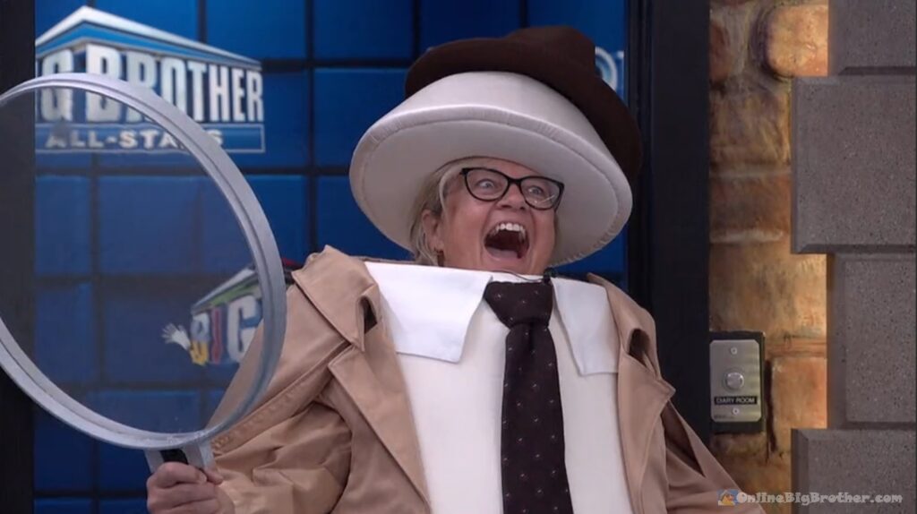 Big Brother 28 houseguests on the live feeds during the Time Capsule twist, Camera 1