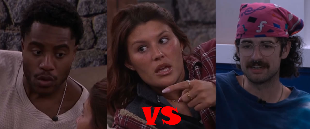Big Brother 28 Week 5 nominees Chuk, Haley and Barrett.