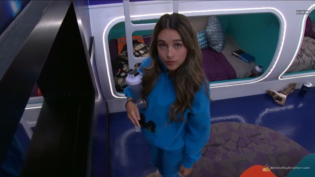 Big Brother 28 - Lyric alone after the Power of Veto ceremony, 1:09 pm Big Brother 28 - Lyric alone after the Power of Veto ceremony, 1:09 pm