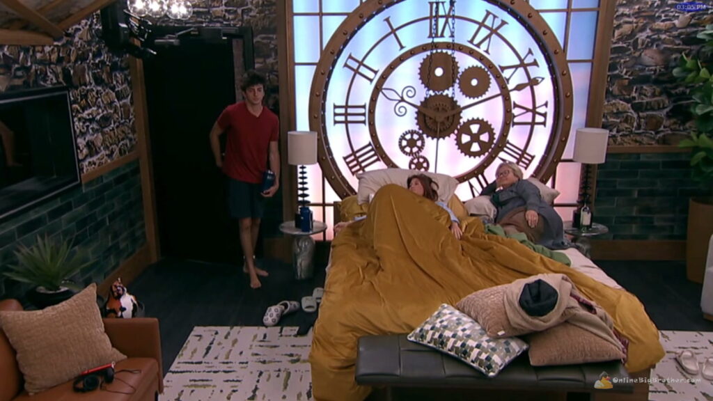 Big Brother 28 - Drew reporting to Haley and Angela in the HOH, 3:05 pm Big Brother 28 - Drew reporting to Haley and Angela in the HOH, 3:05 pm