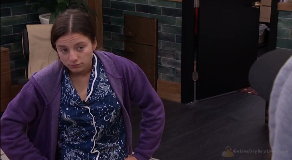 Kamu talking through the vote count with Mallory in the Big Brother 28 HOH room