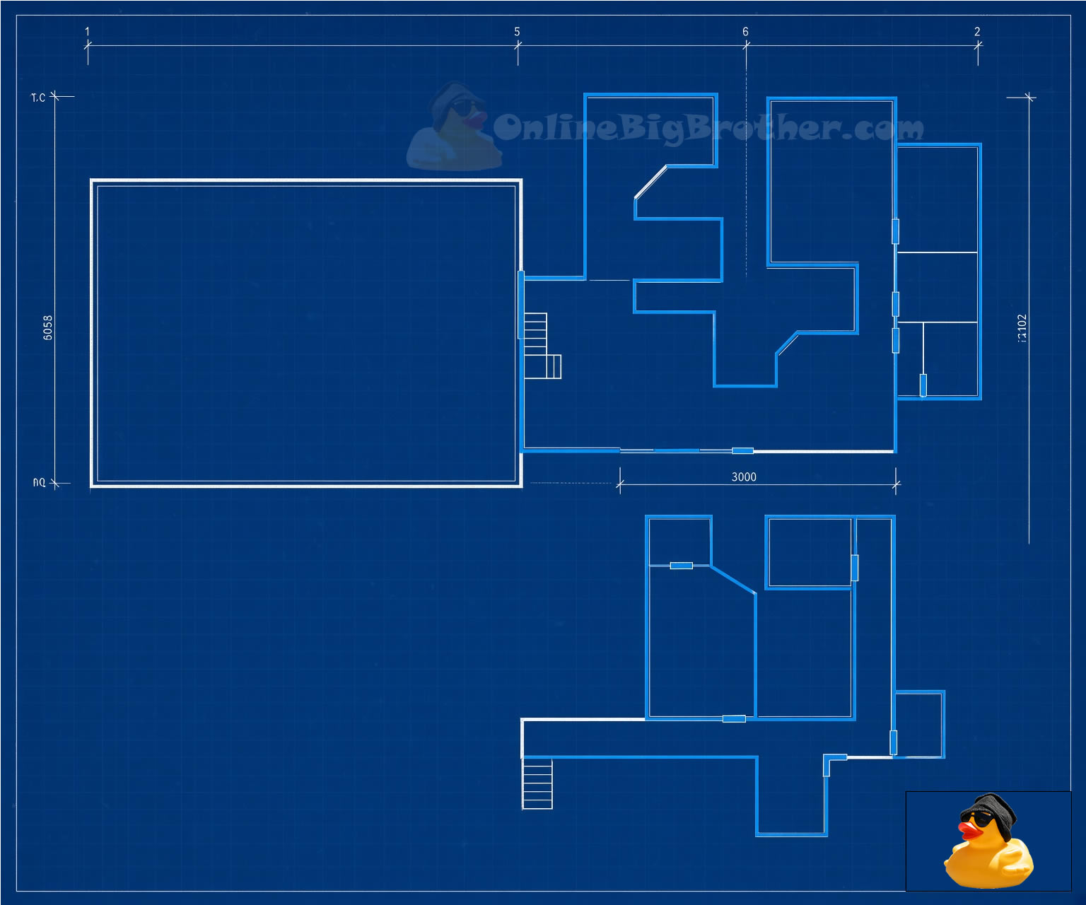 Big Brother House Blueprints