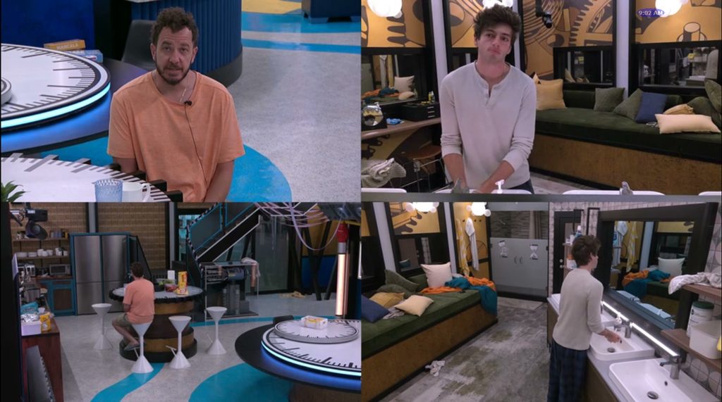 The Big Brother 28 houseguests on the last day of the season